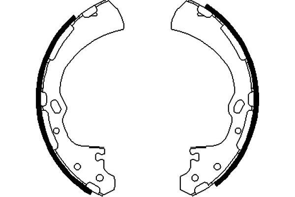 KAVO PARTS stabdžių trinkelių komplektas BS-7408